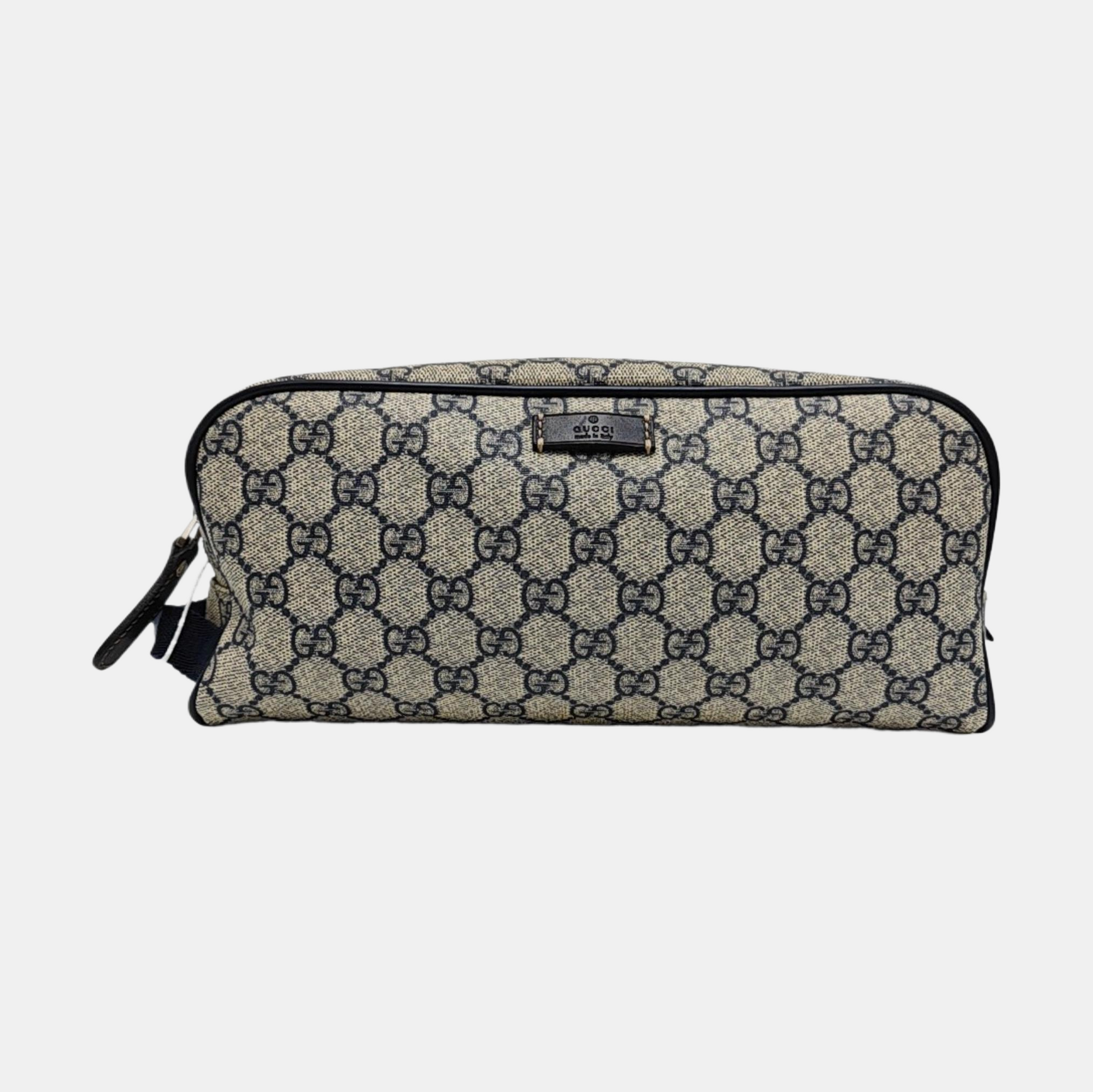 Monogram Coated Canvas Clutch Black