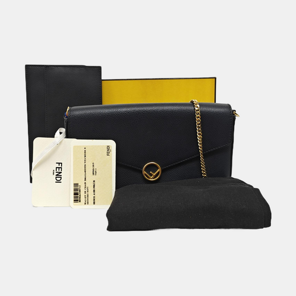 Calfskin Shoulder Bag Black