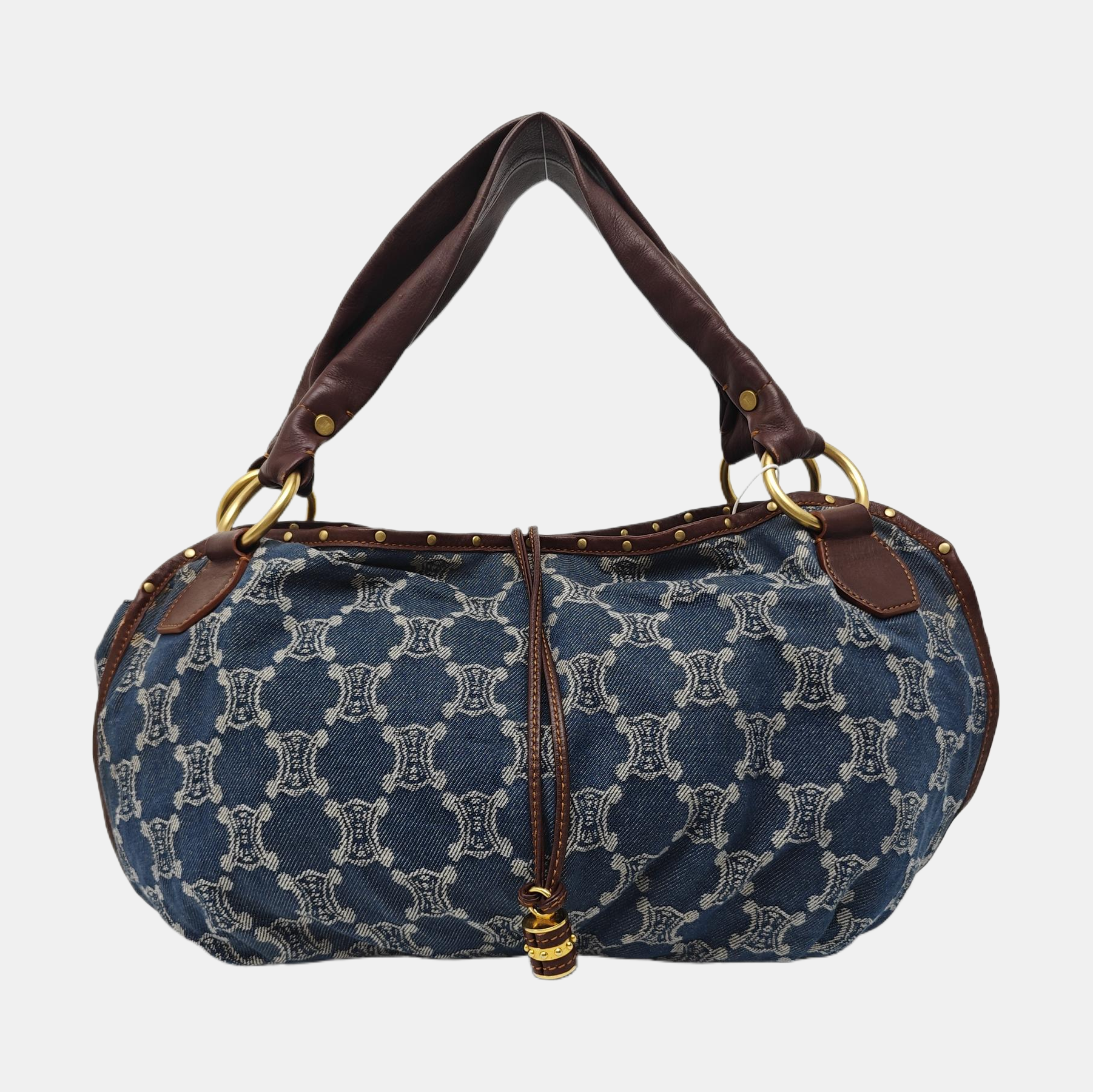 Canvas Top Handle Bag Blue