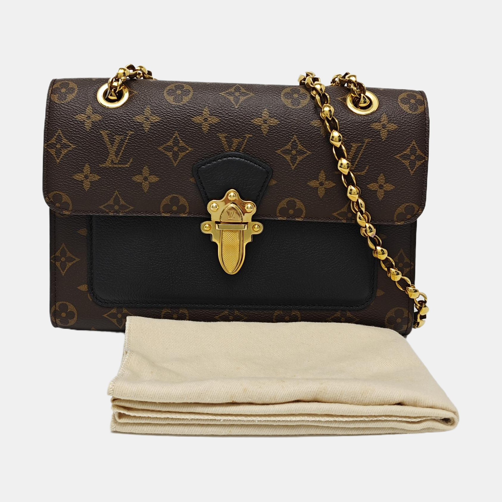 VICTOIRE Monogram Coated Canvas Brown