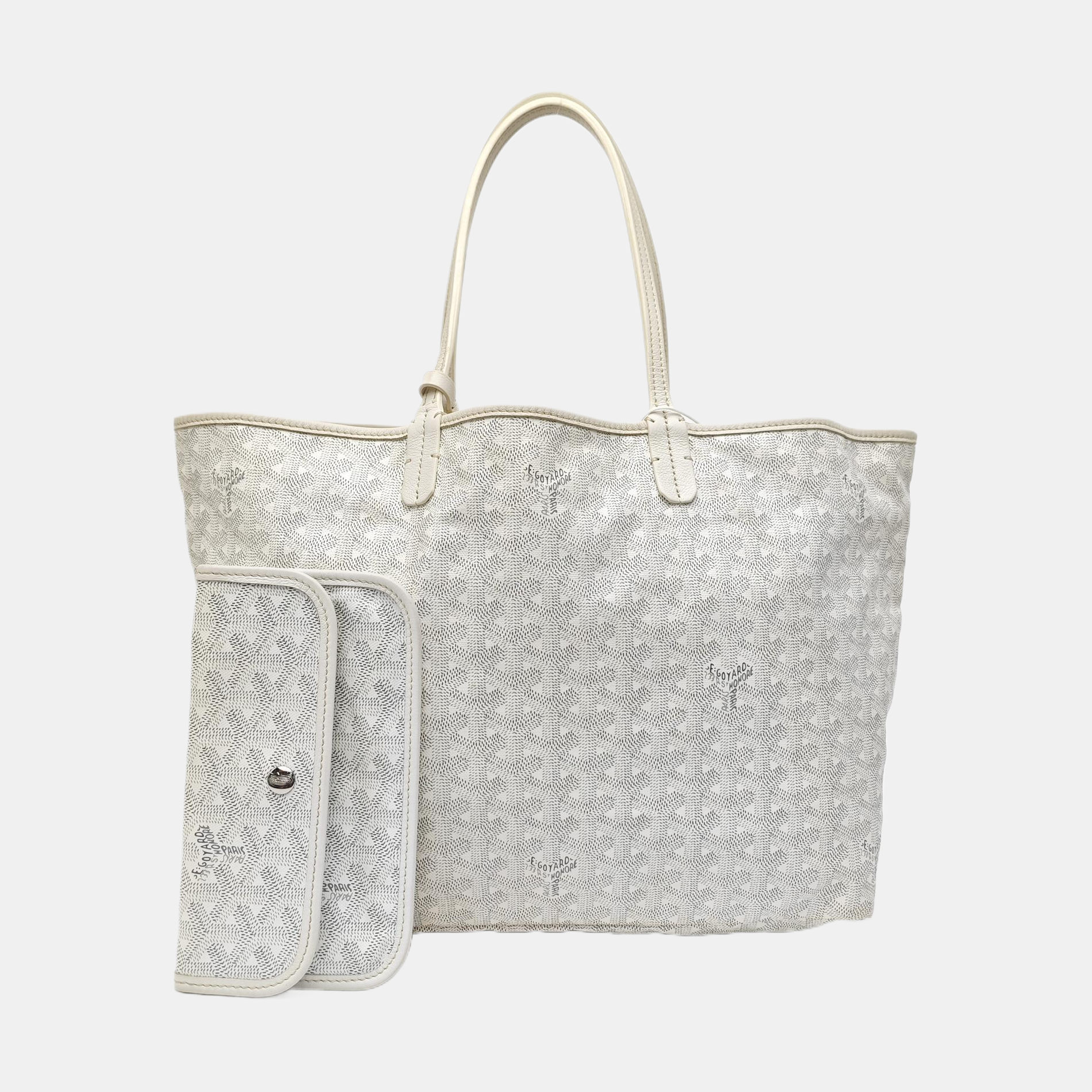 Saint Louis PM Coated Canvas White