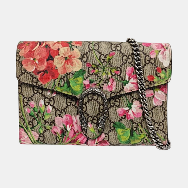 Dionysus Mini Monogram Lona Revestida Beige