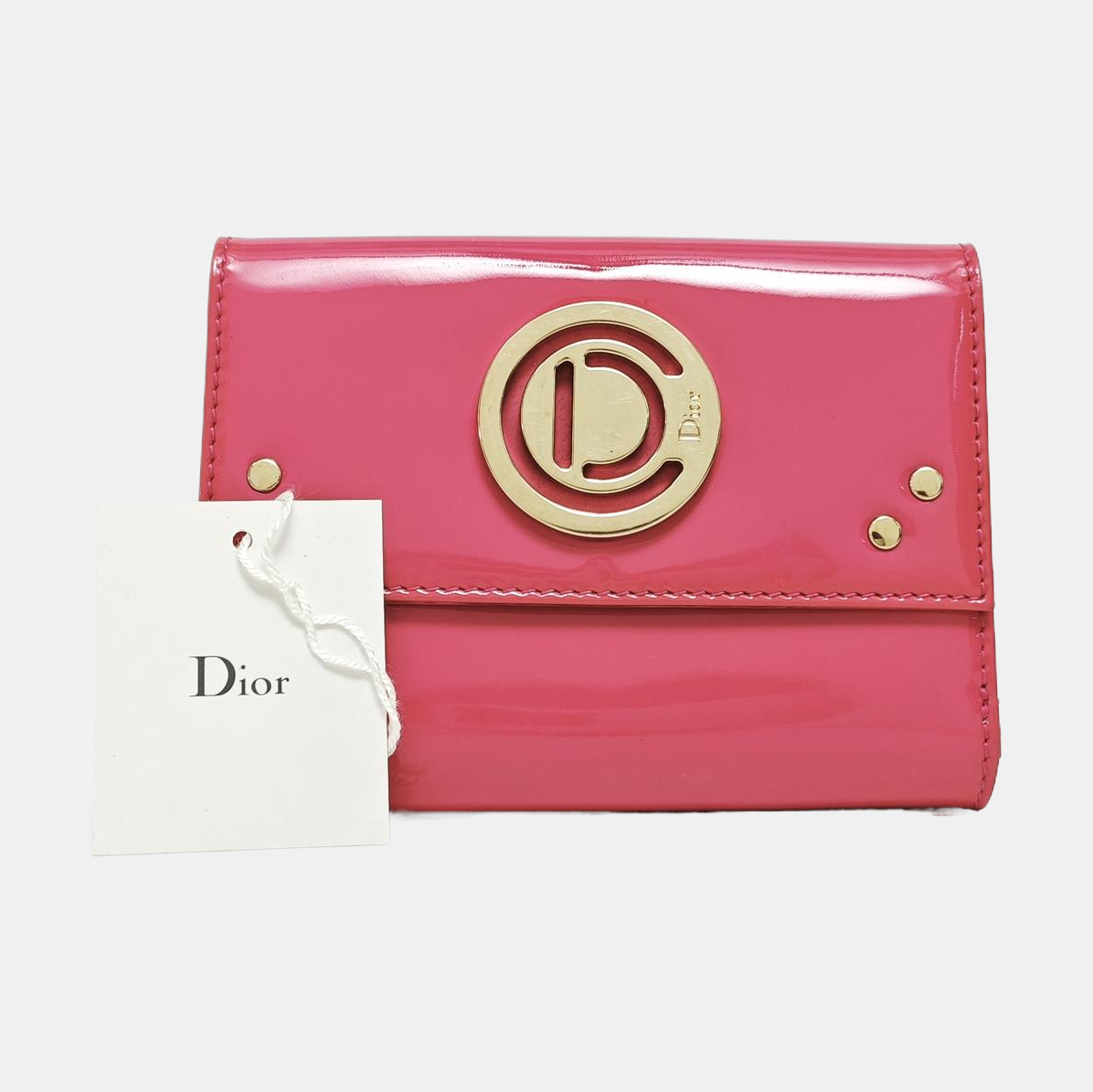 Patent Leather Wallet Pink