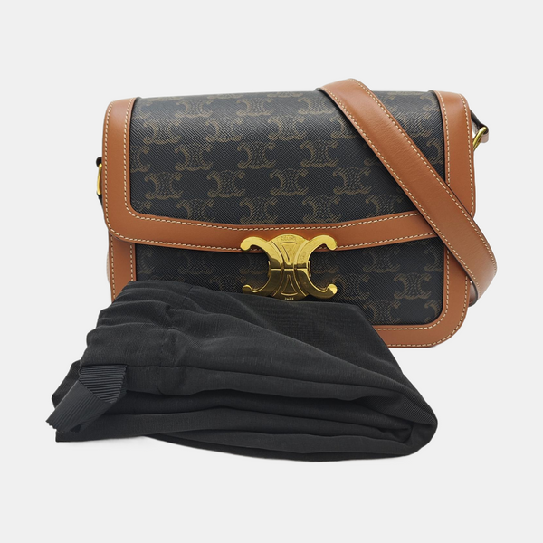 TRIOMPHE Medium Coated Canvas Brown