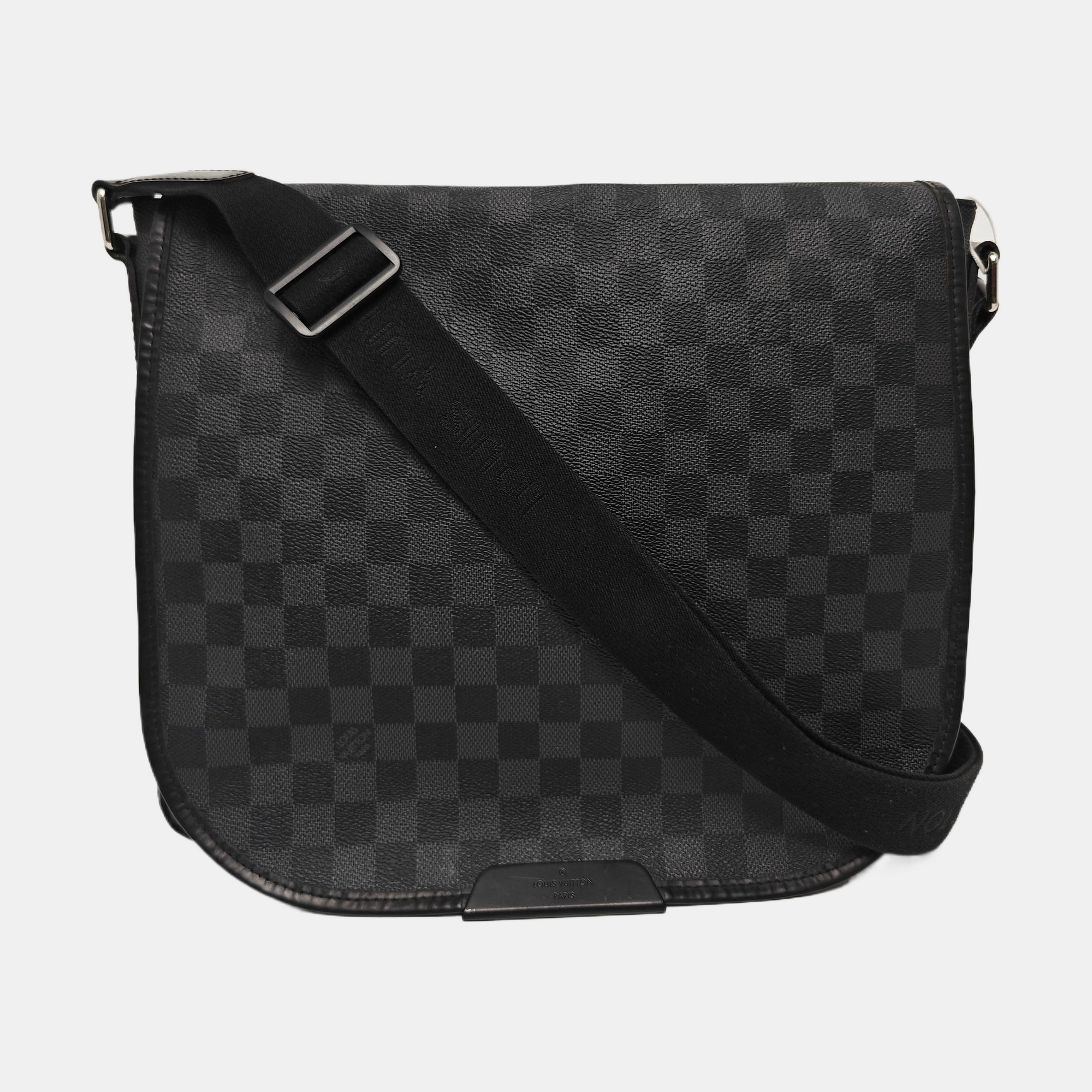 DANIEL Damier Graphite Coated Canvas Gray