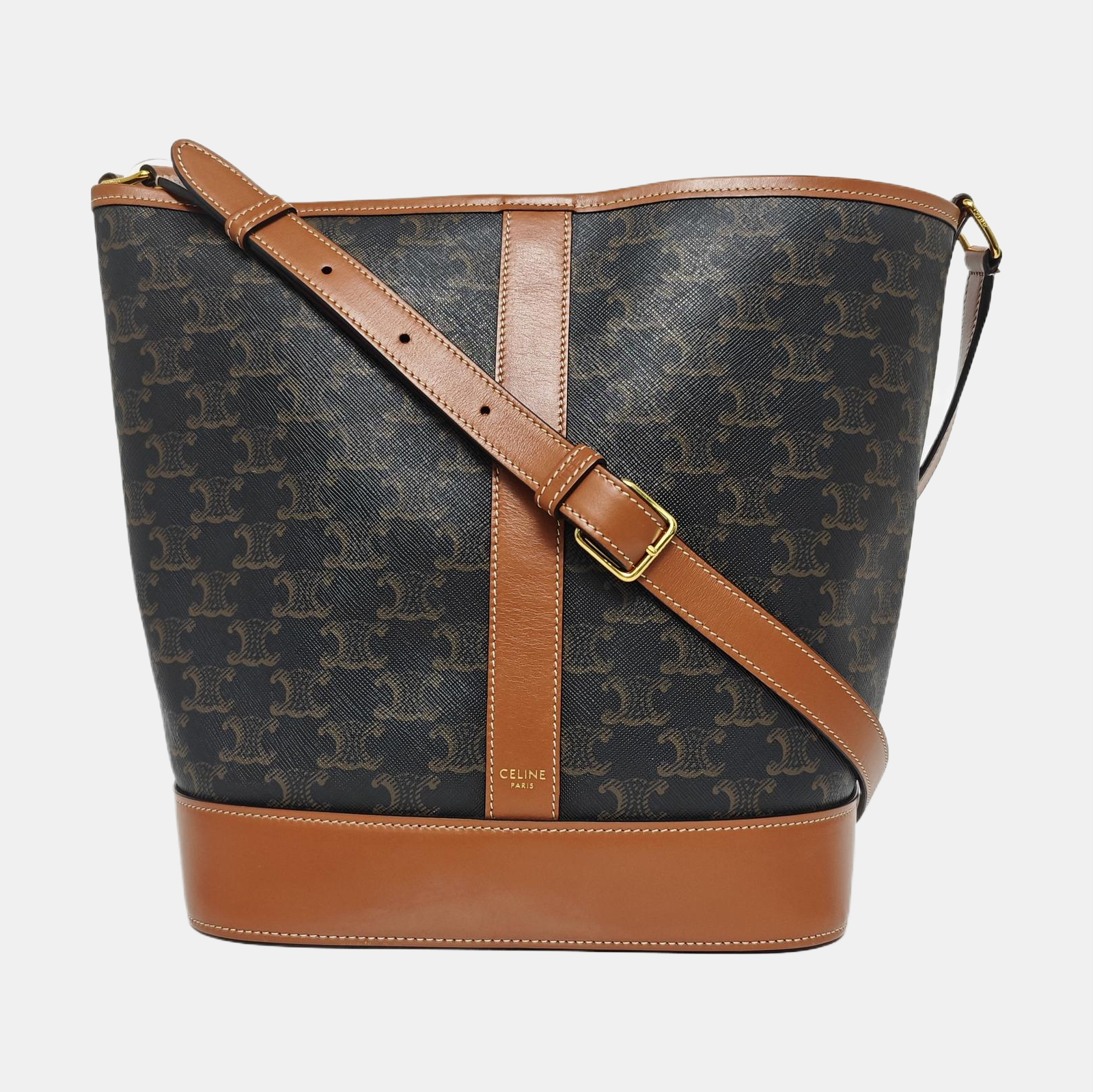 TRIOMPHE CANVAS Medium Coated Canvas Brown