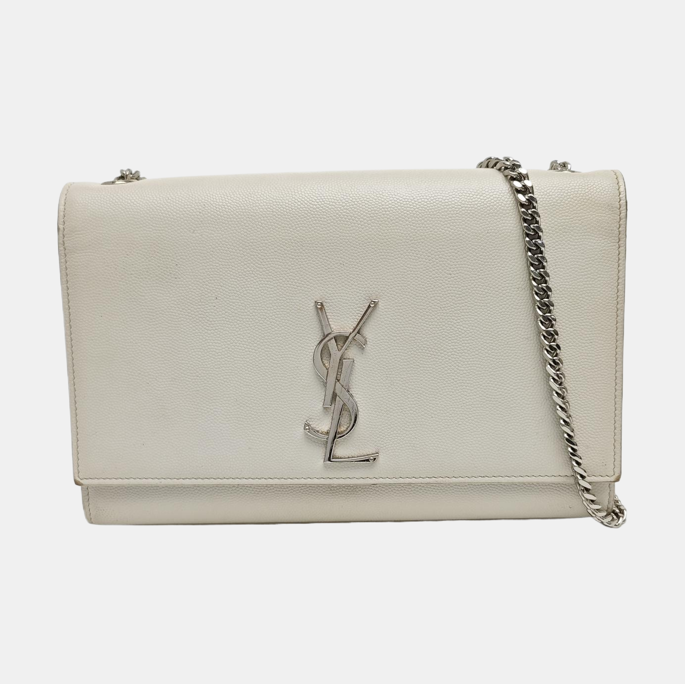 KATE Medium Calfskin White