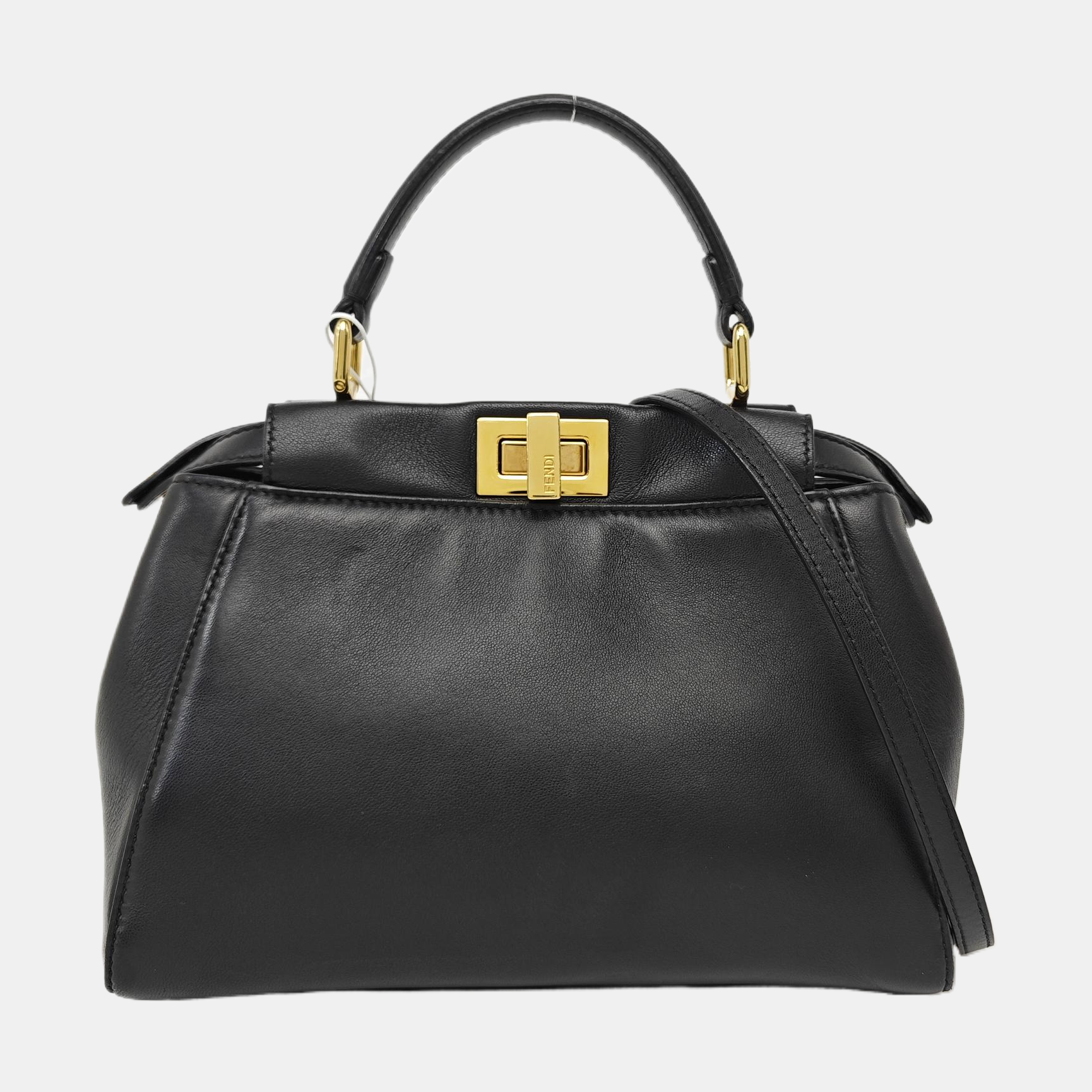 Peekaboo Mini Lambskin Black