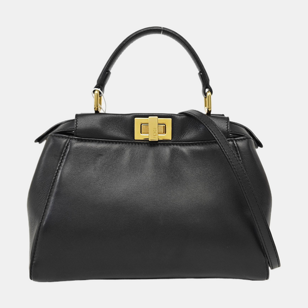 Peekaboo Mini Lambskin Black