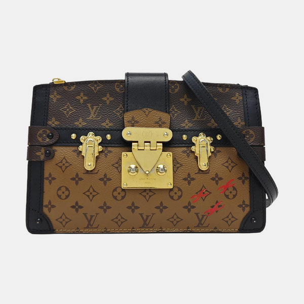 TRUNK Monogram Coated Canvas Brown