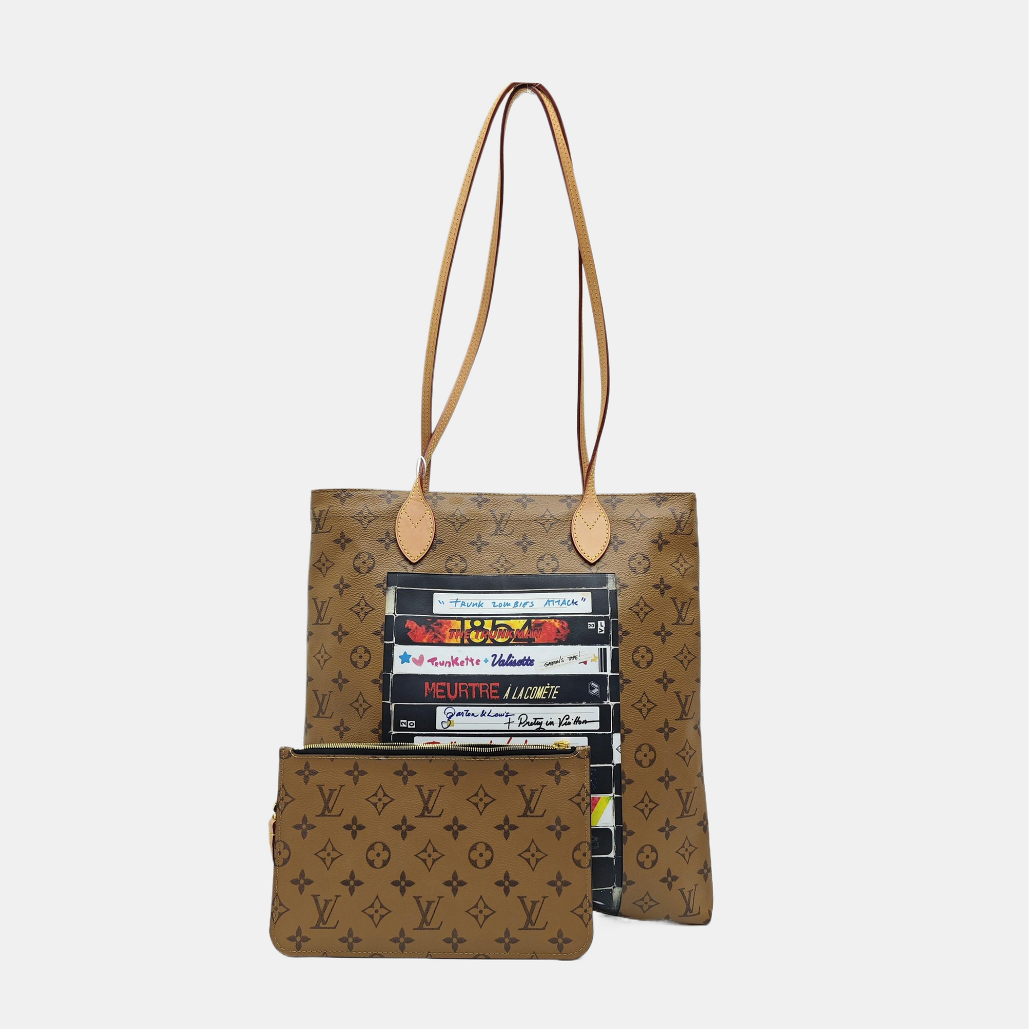 CARRY IT Monogram Coated Canvas Brown