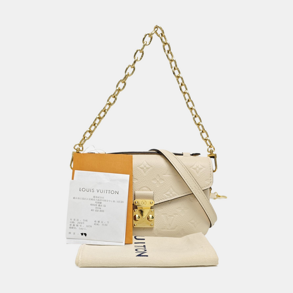 MÉTIS EAST WEST Monogram Calfskin Beige