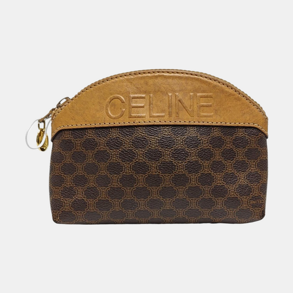 Coated Canvas Wallet Brown