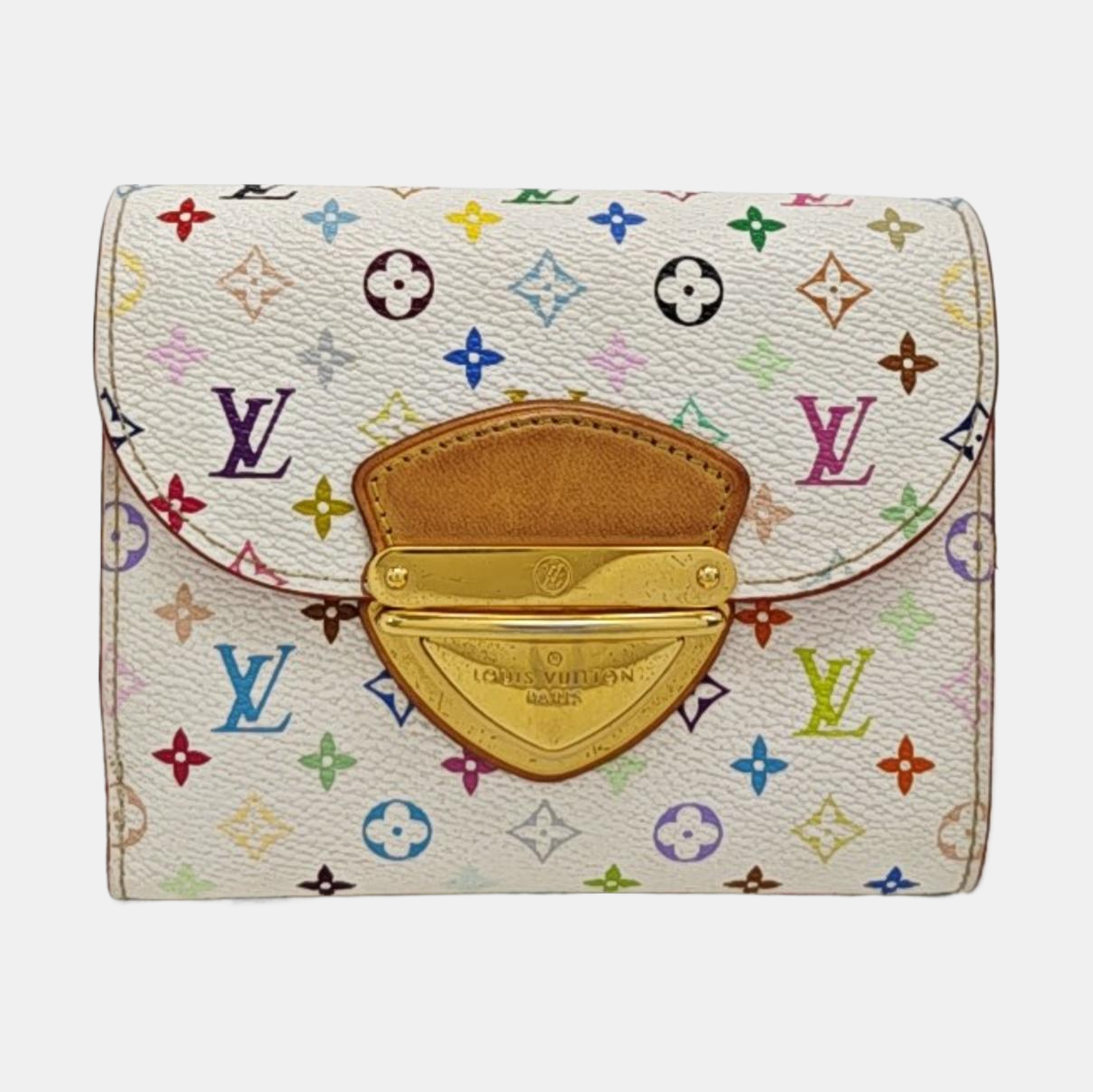 LV × TM KOALA Monogram Coated Canvas White Wallet