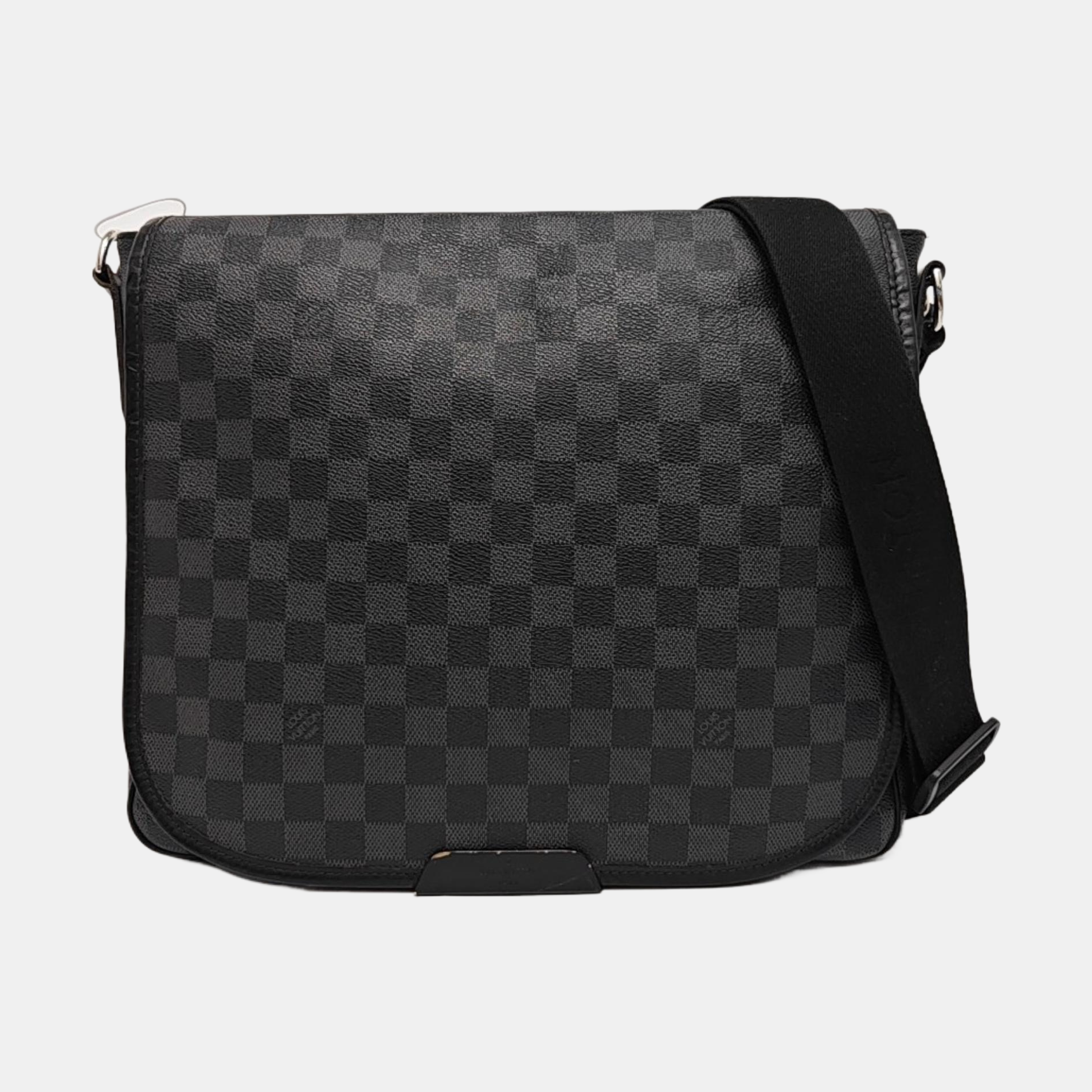 DANIEL Damier Graphite Coated Canvas Gray