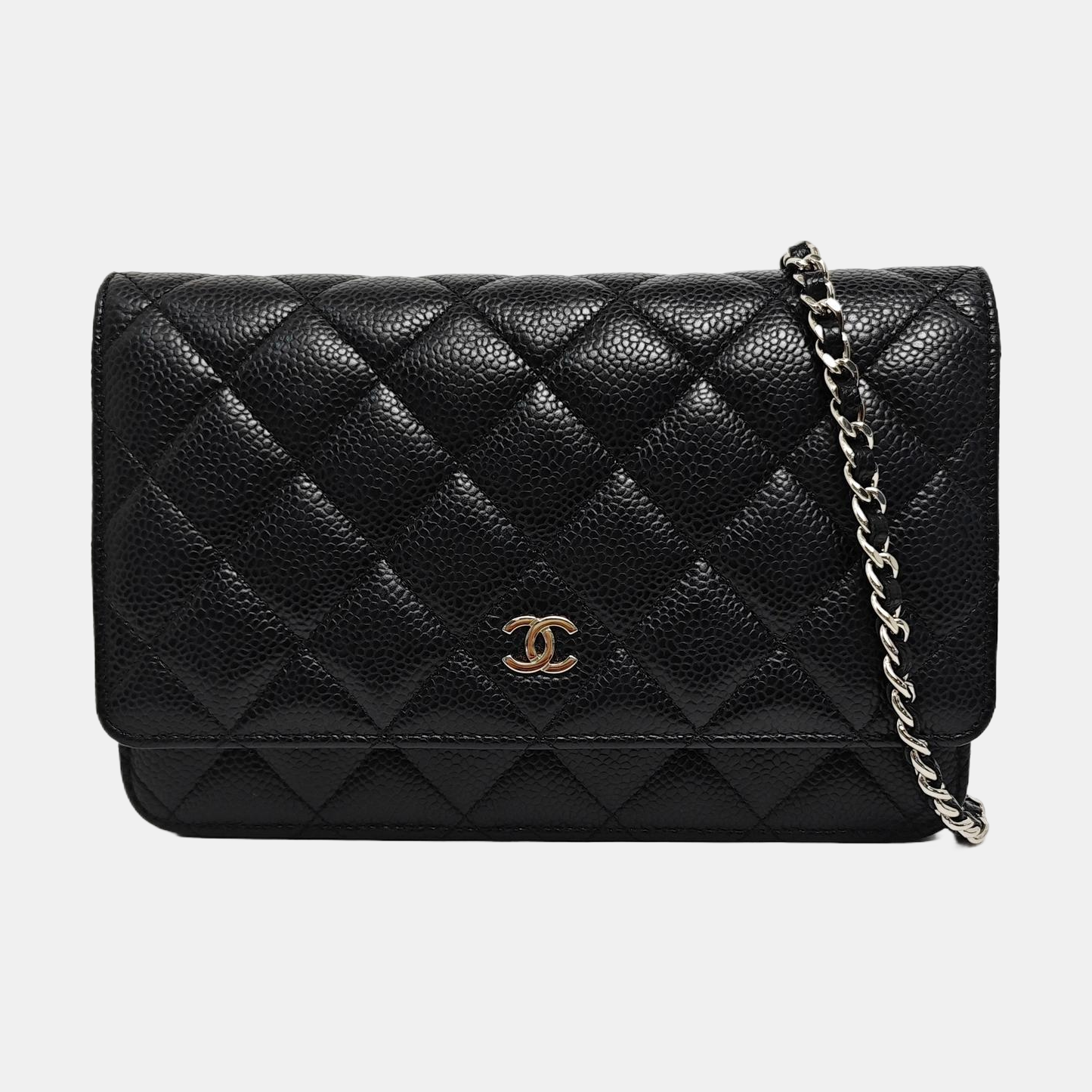 WOC Quilted Grained Calfskin Black