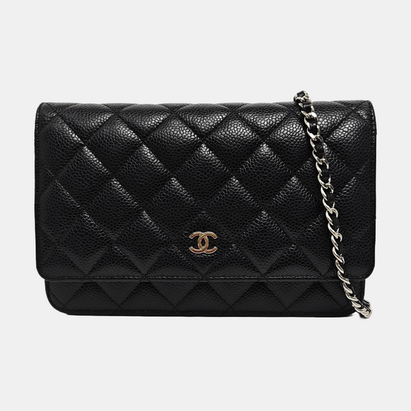 WOC Quilted Grained Calfskin Black
