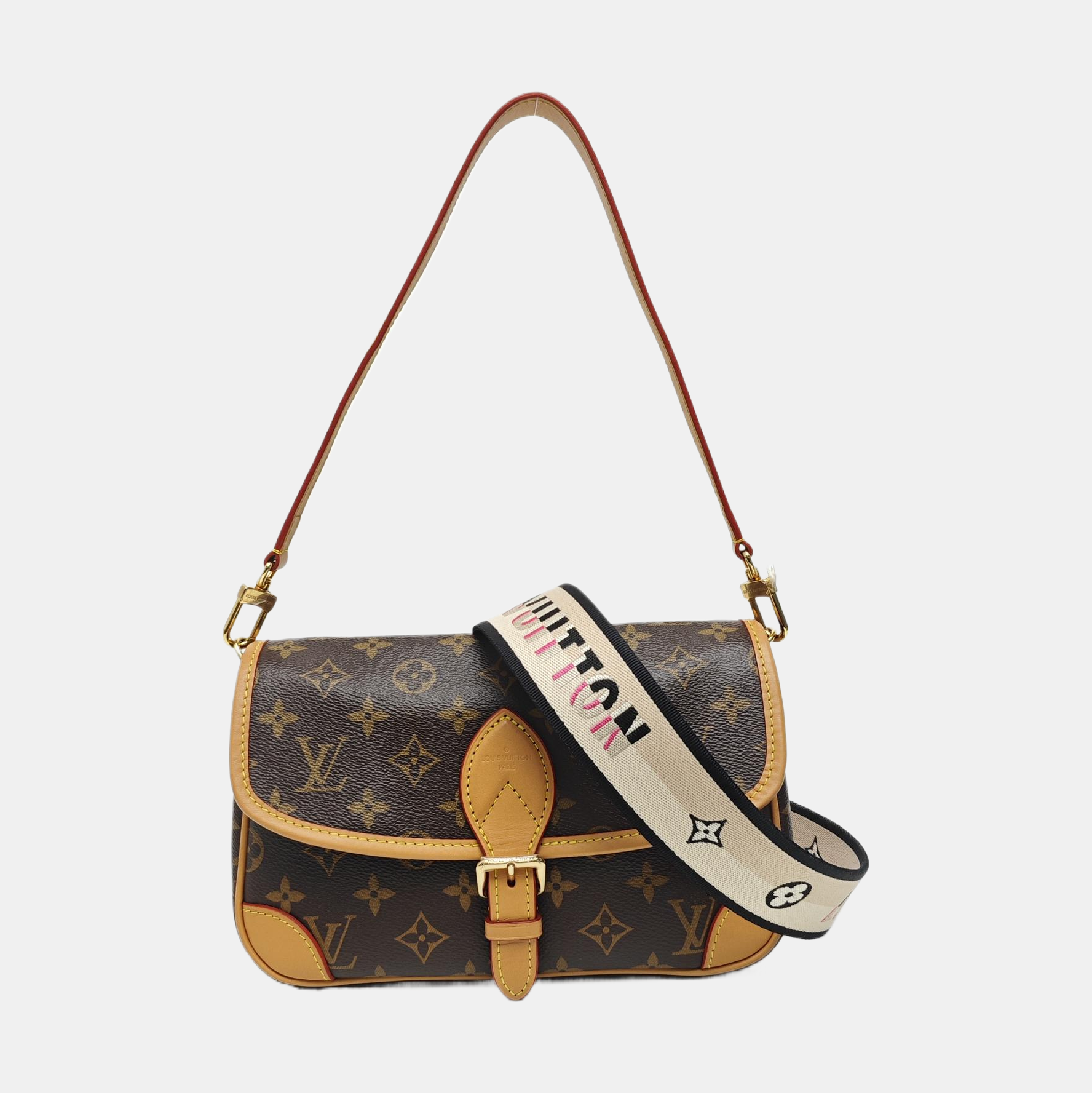 DIANE Monogram Coated Canvas Brown