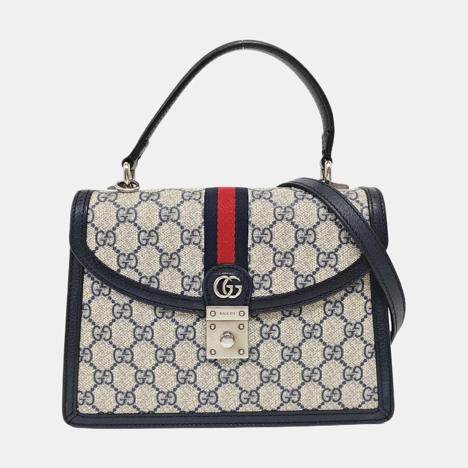 Ophidia Small Monogram Coated Canvas Beige