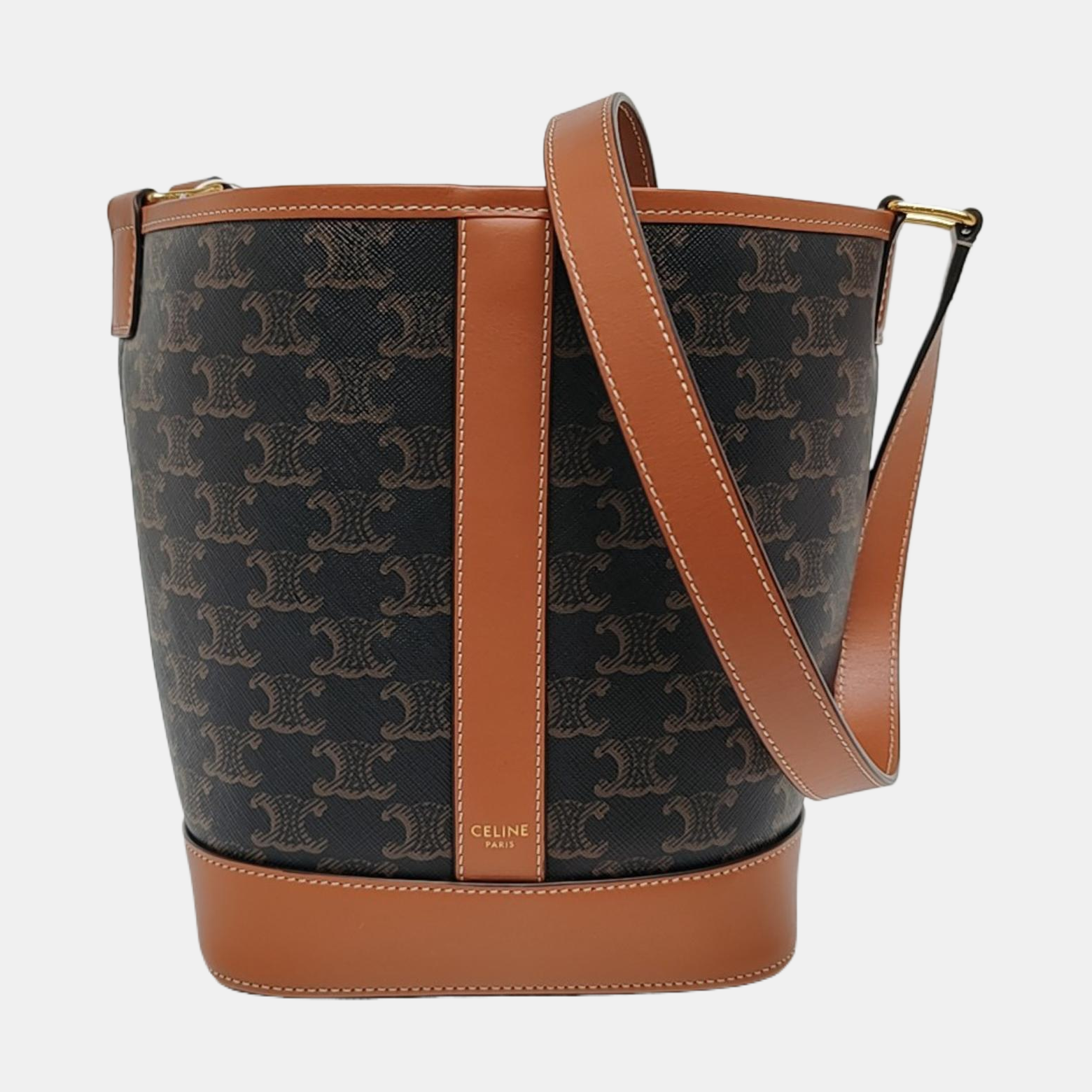 TRIOMPHE CANVAS Small Coated Canvas Brown