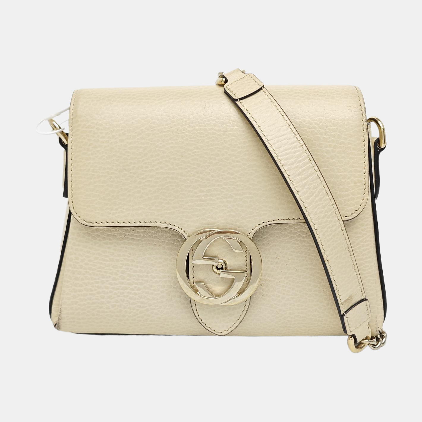 Interlocking G Mini Calfskin Beige