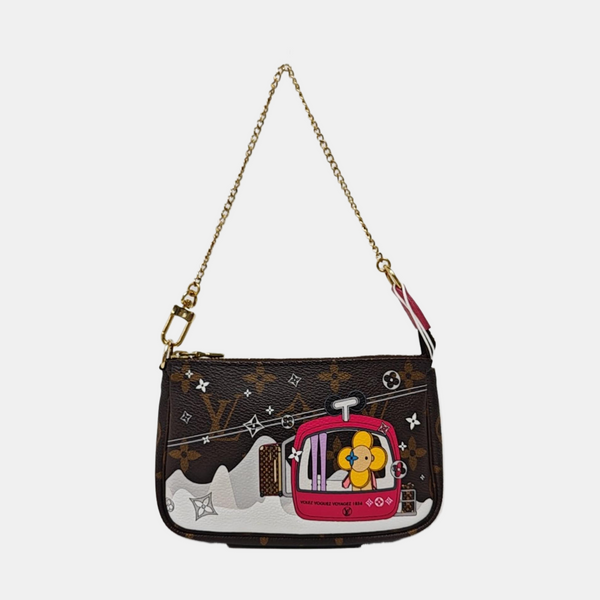 ACCESSOIRES Mini Monogram Coated Canvas Brown