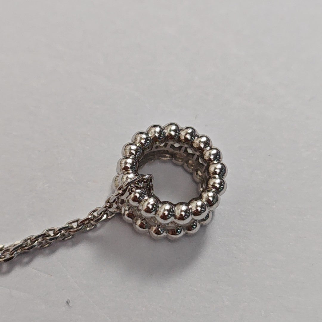 Perlée Diamonds 18k White Gold Silver Necklace