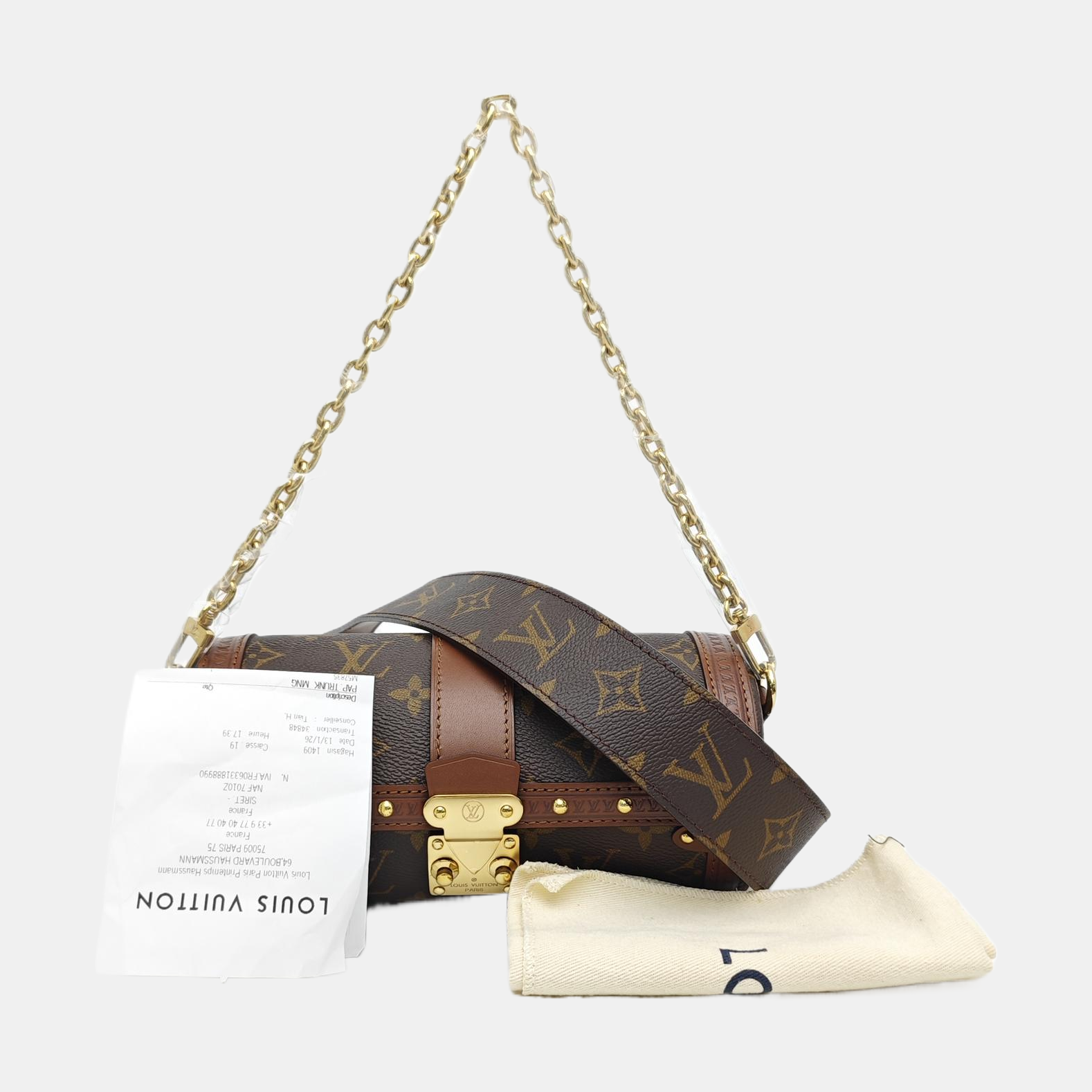 PAPILLON 19 Monogram Coated Canvas Brown