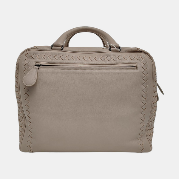 Calfskin Top Handle Bag Gray