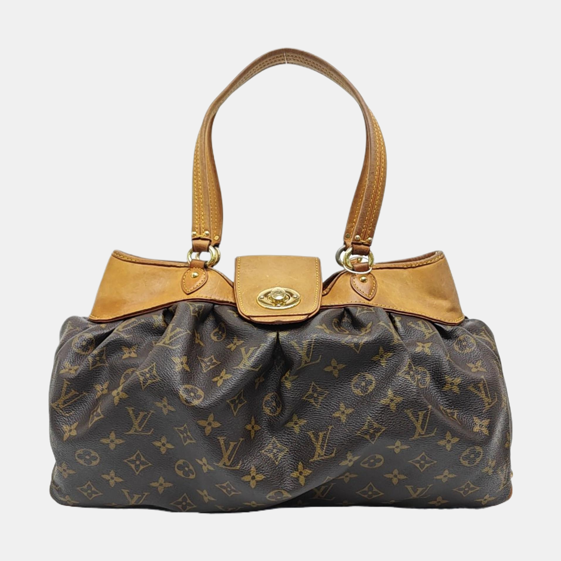 VINTAGE BOETIE PM Monogram Coated Canvas Brown