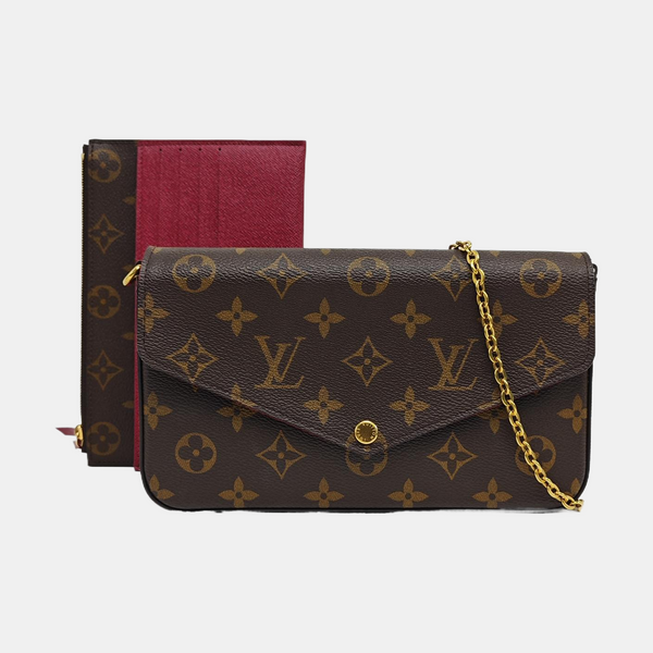 FÉLICIE Monogram Coated Canvas Brown