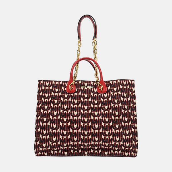 Fabric Tote Bag Red