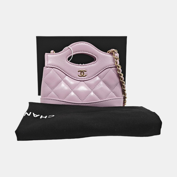 CHANEL 31 Quilted Lambskin Purple