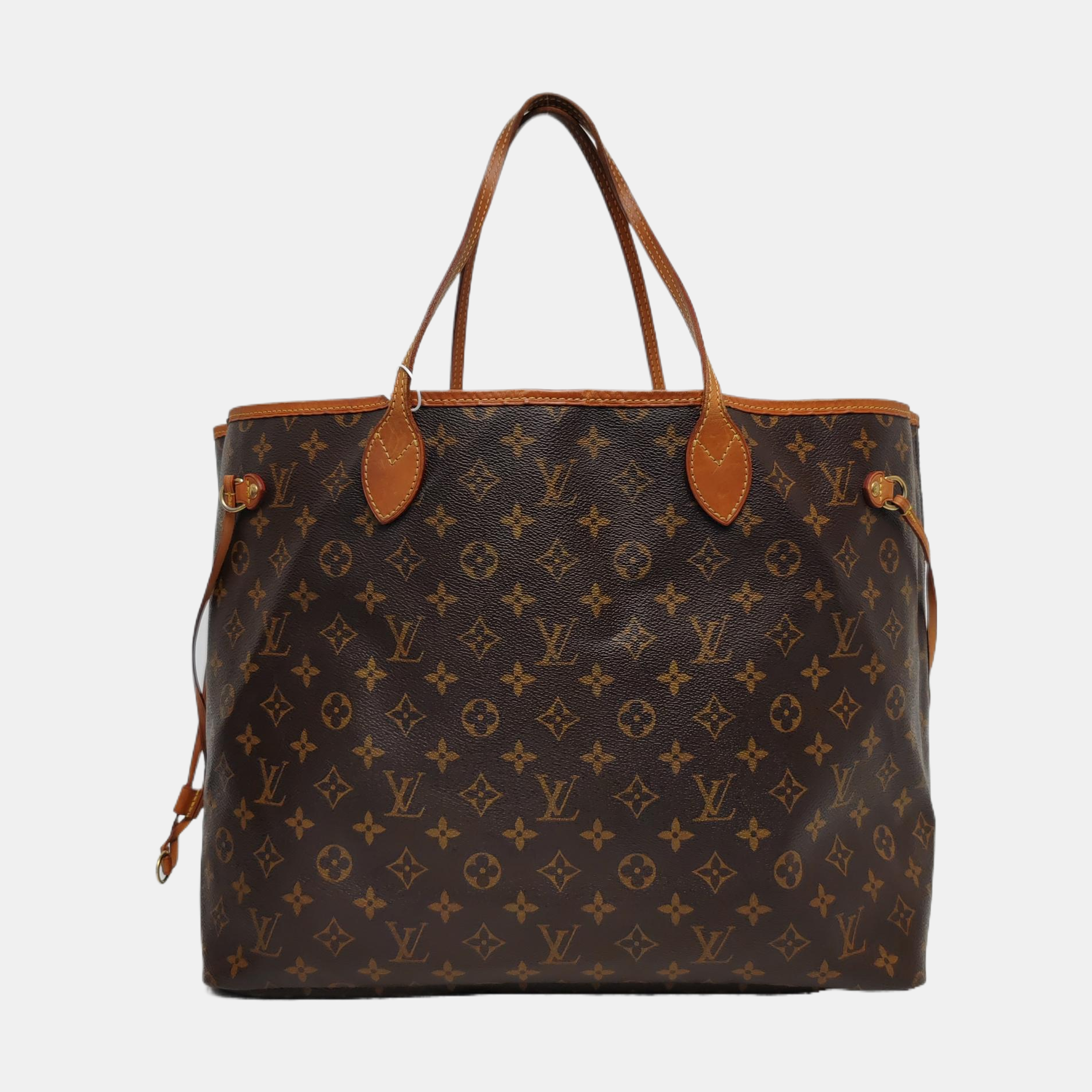 NEVERFULL GM Monogram Coated Canvas Brown