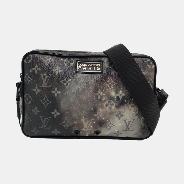 ALPHA Monogram Coated Canvas Gray