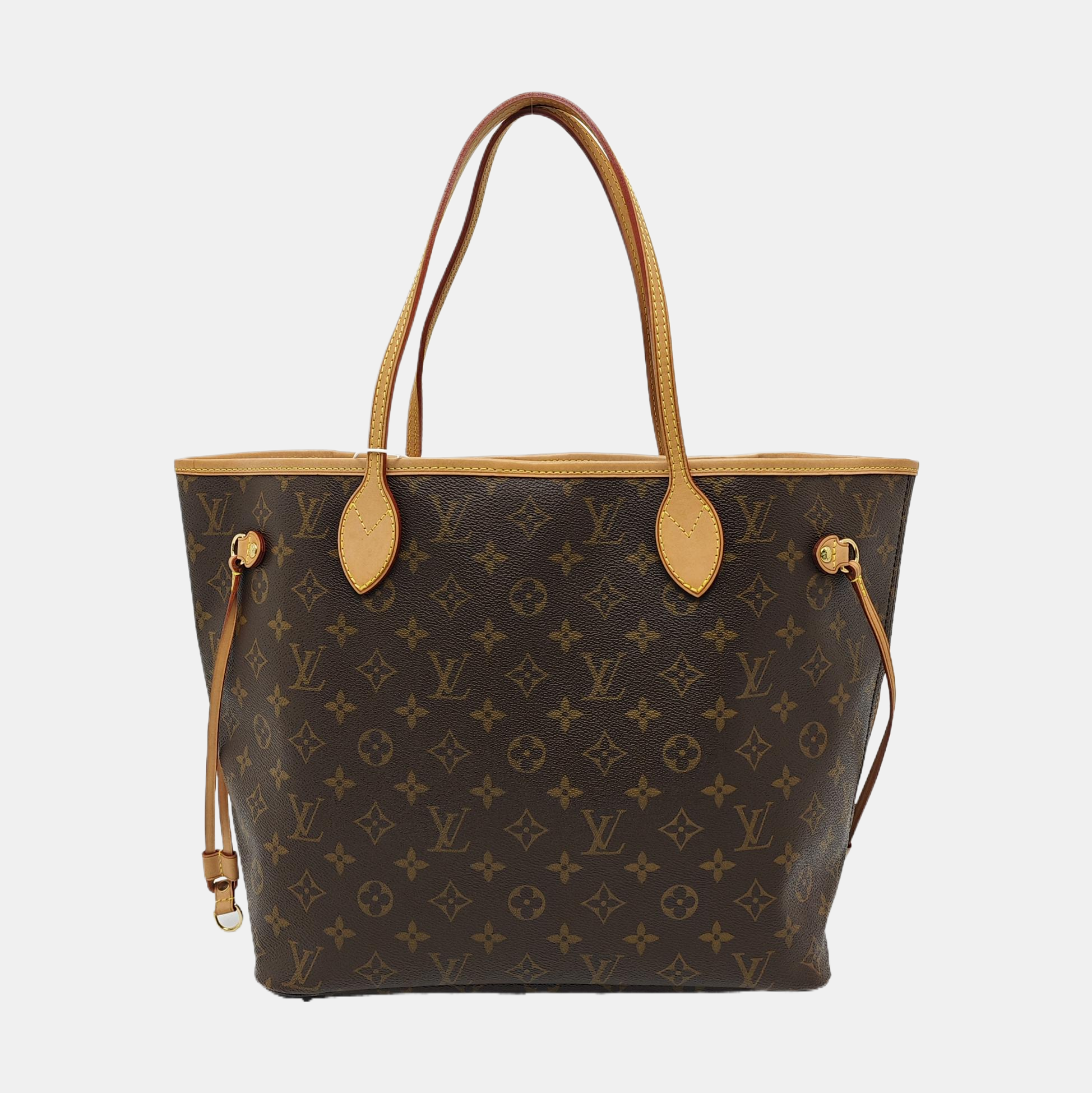 NEVERFULL MM Monogram Coated Canvas Brown