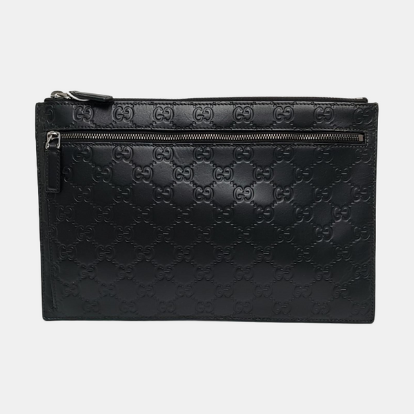 Monogram Calfskin Clutch Black