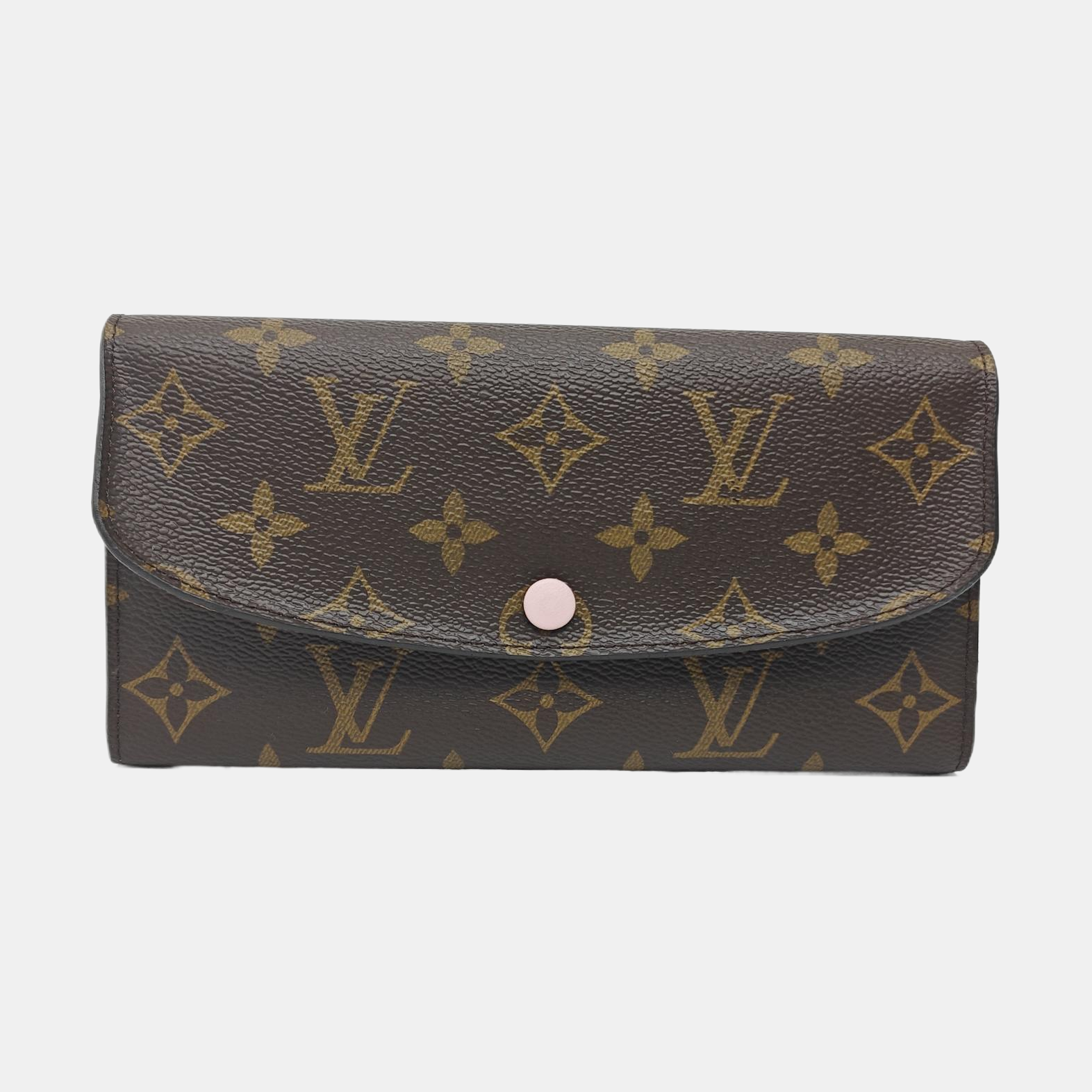 EMILIE Monogram Coated Canvas Brown Wallet