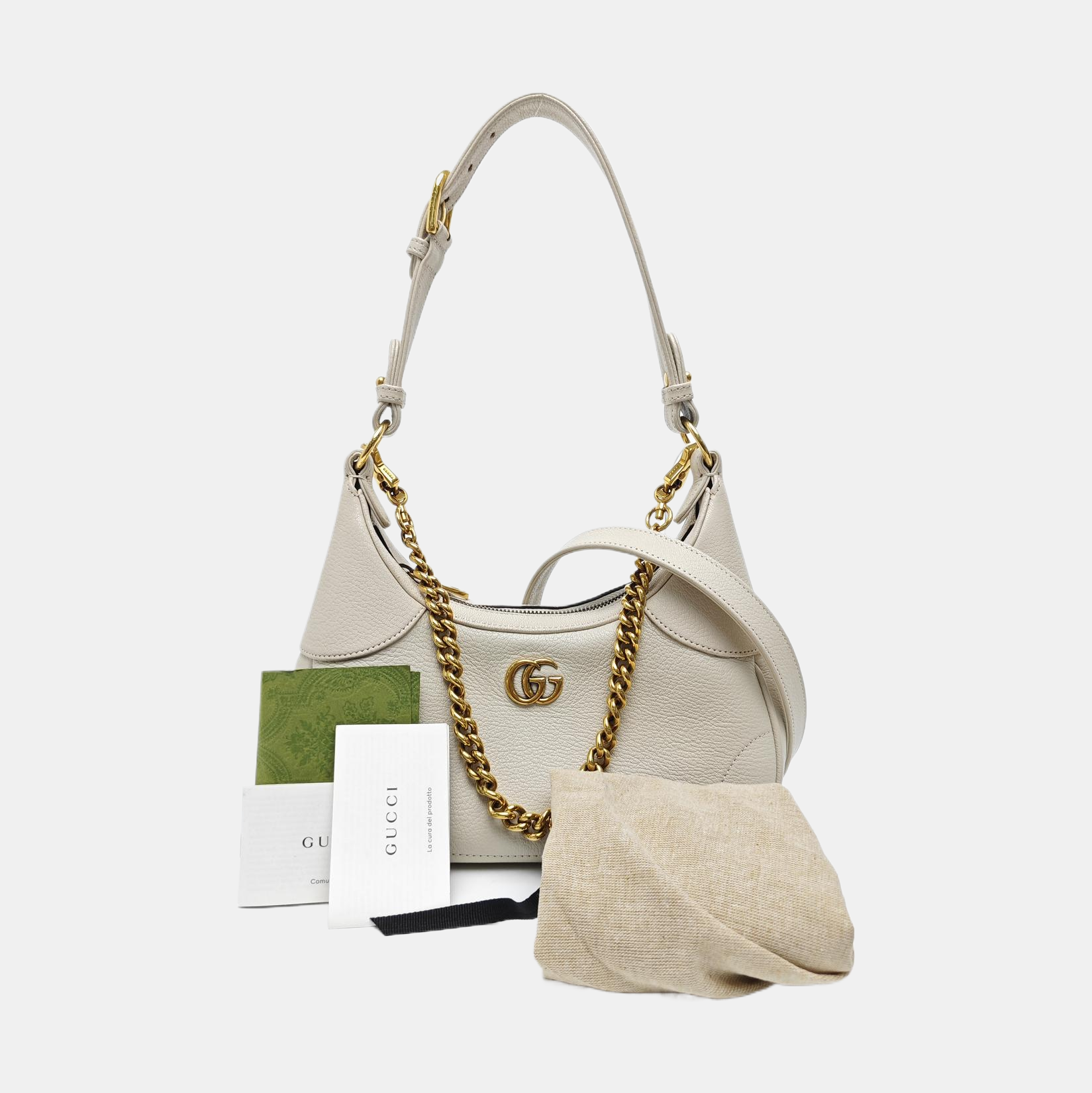 Aphrodite Small Calfskin White