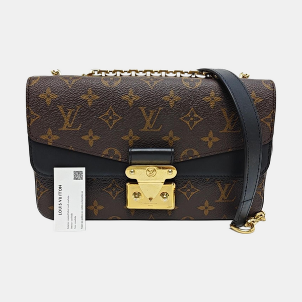 MARCEAU Monogram Coated Canvas Brown