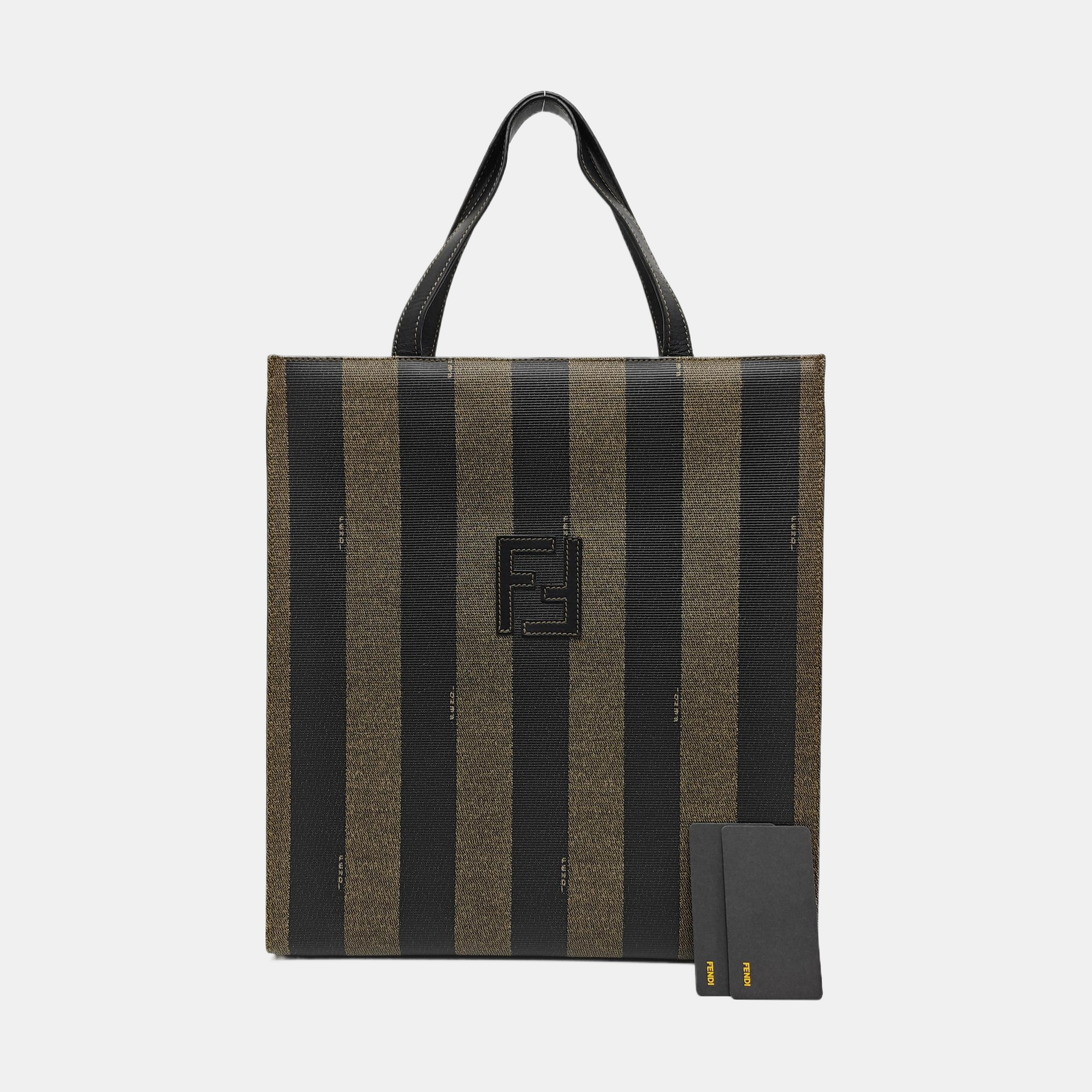 Coated Canvas Backpack Brown