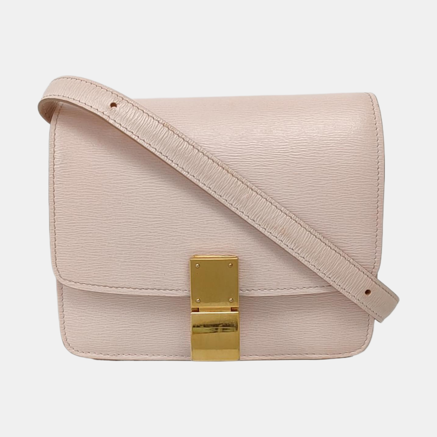 Authenticated pre-owned  CLASSIC BOX Mini Calfskin Pink - Crossbody Bag at Looply