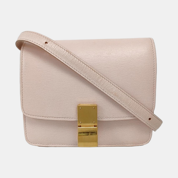 Authenticated pre-owned  CLASSIC BOX Mini Calfskin Pink - Crossbody Bag at Looply