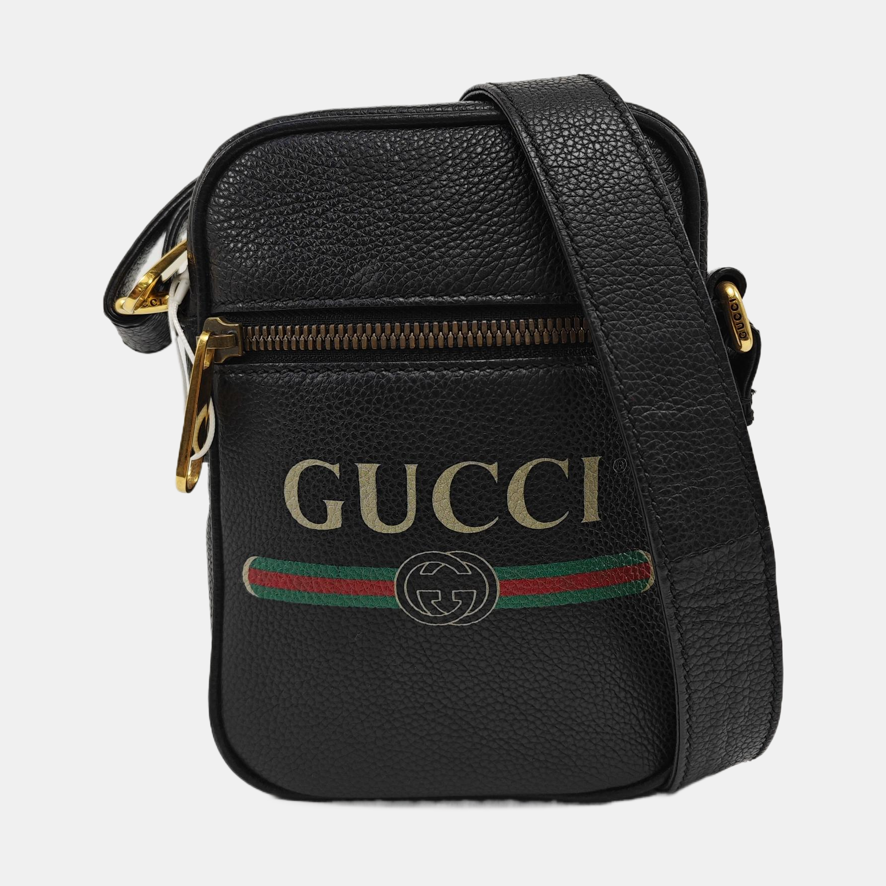 Print Calfskin Black
