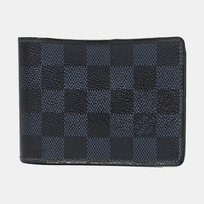SLENDER Damier Coated Canvas Blue Wallet