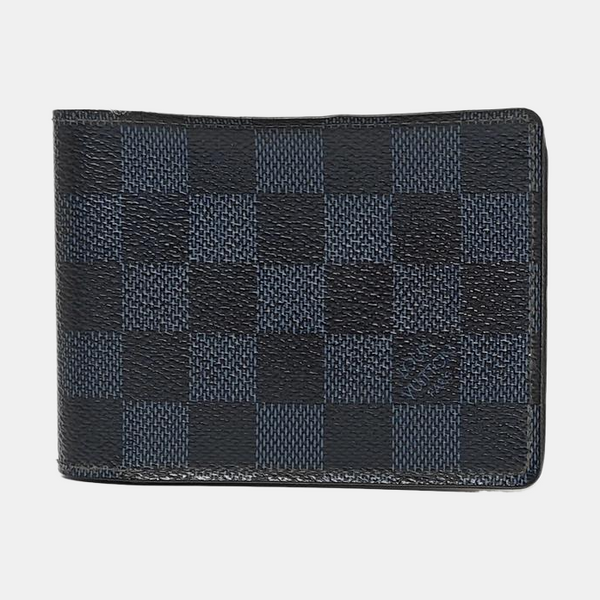 SLENDER Damier Coated Canvas Blue Wallet