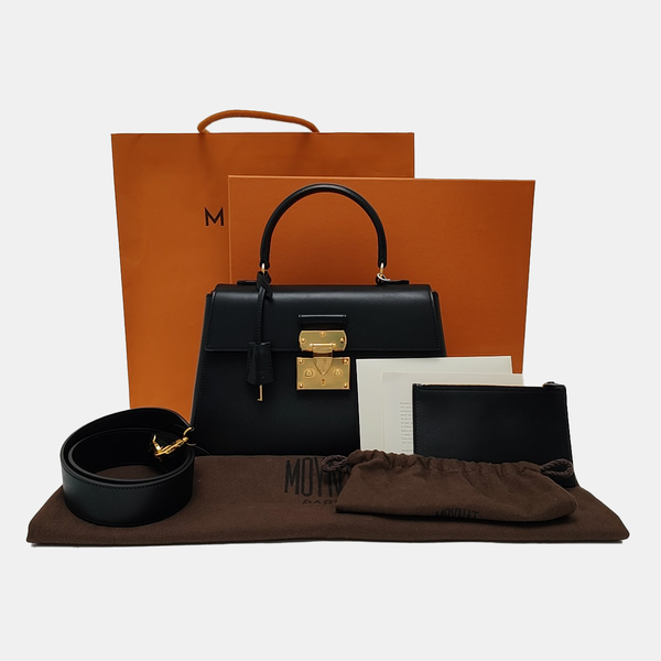Calfskin Shoulder Bag Black