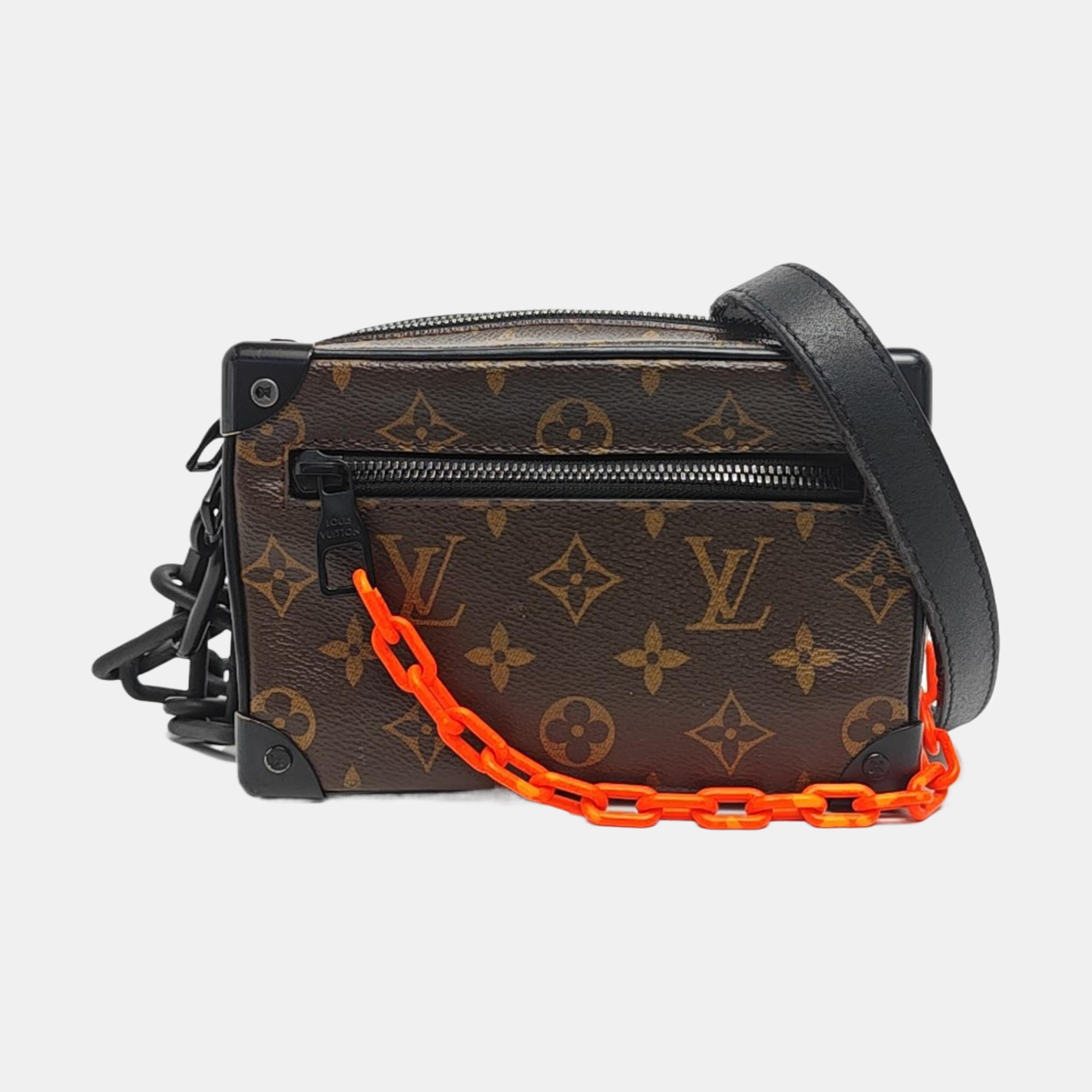 SOFT TRUNK Mini Monogram Coated Canvas Brown