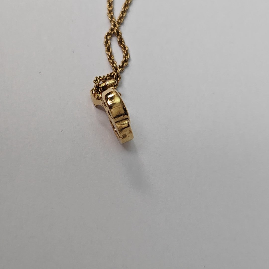 Petit CD Metal Gold Necklace