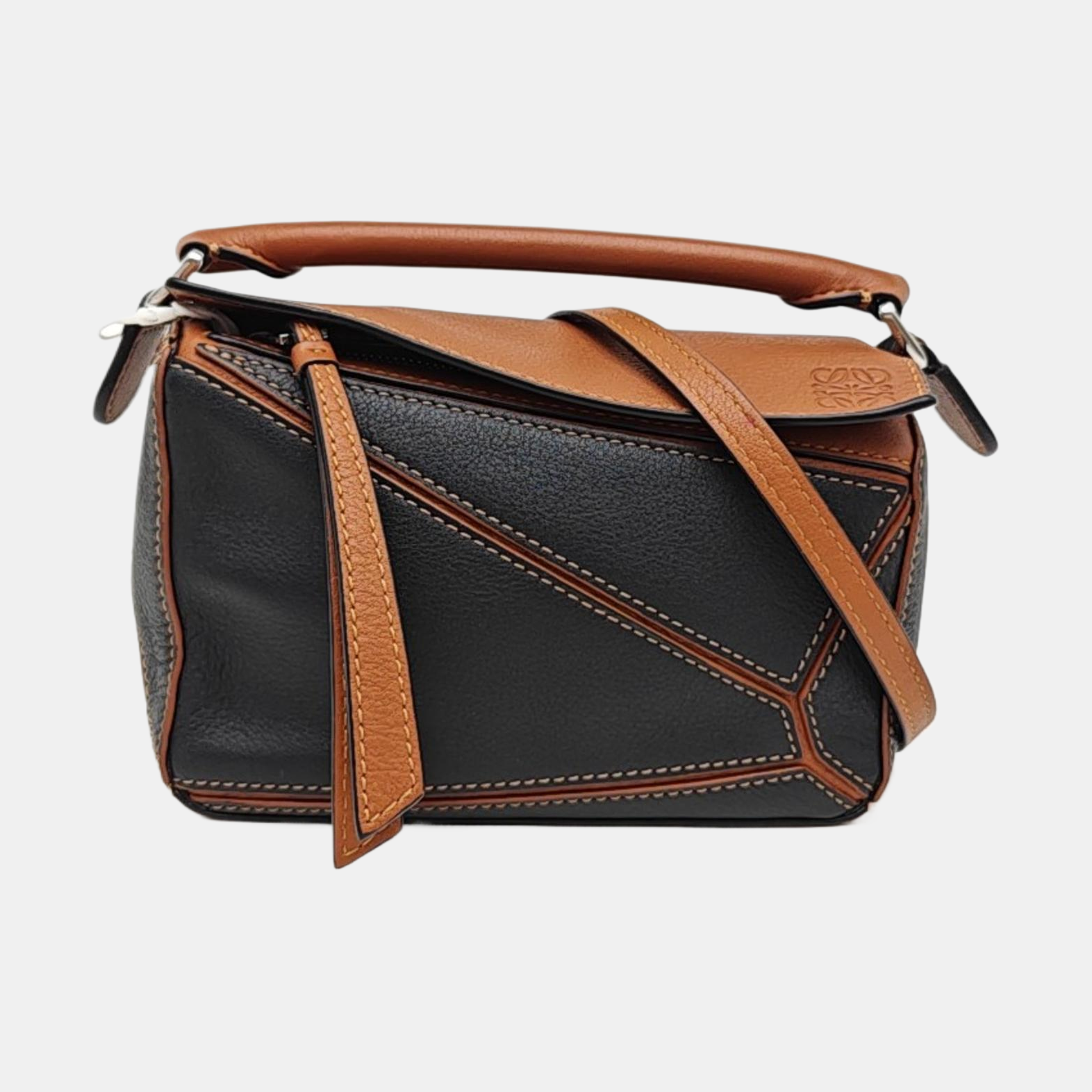 Puzzle Mini Calfskin Multicolor
